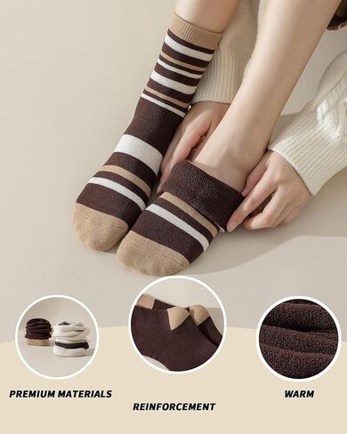 جوارب نسائية قطنية مريحة ومنفوشة ودافئة للشتاء غير رسمية هدية عيد الميلاد in Kuwait