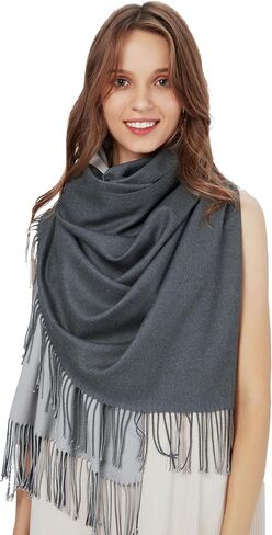 maamgic Women's Scarf Pashmina Shawls and Wraps for Evening Dresses Travel Office Winter Wedding Large Scarves Rose in Kuwait