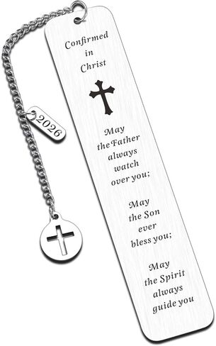2024 Confirmation Gifts for Teenage Girls Boys Christian Gifts Bookmark for Kids Baptism Gifts for Christian Godson Goddaughter Catholic Confirmation Gifts for Birthday Christmas Religious Bulk Gifts in Kuwait