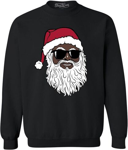 shop4ever سانتا كلوز يرتدي النظارات الشمسية في عيد الميلاد وعيد الميلاد وبلوزات Crewneck in Kuwait