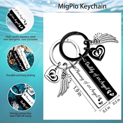Baby Loss Gifts for Mom Dad Miscarriage Gifts for Mothers Loss of Baby Sympathy Gift Miscarriage Memorial for Parents Babys Keepsake Keychain in Saudi Arabia