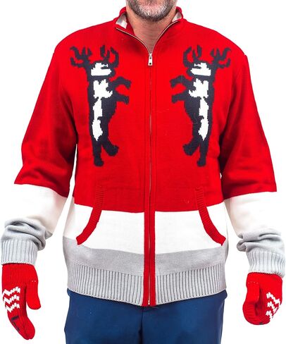 Santa Clause Movie T Allen Deluxe Halloween Costume Cosplay Three Piece Christmas Top Hat and Mittens in Saudi Arabia