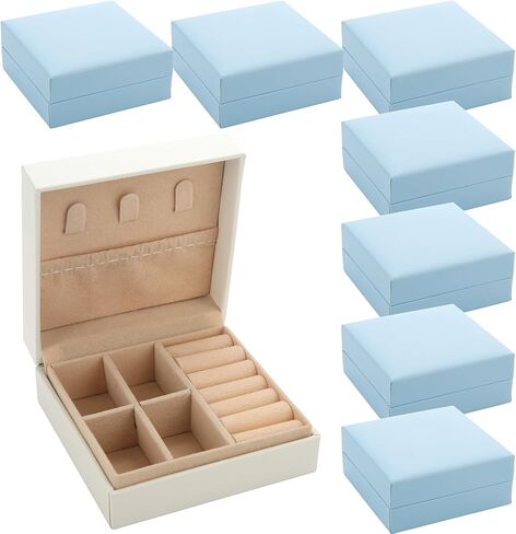 Bridesmaid Proposal Gifts Travel Jewelry Case Jewelry Travel Organizer Small Bachelorette party Jewelry Box Bridesmaid Gift Boxes Mini Storage Organizer Storage Box (6, Sage Green) in Saudi Arabia
