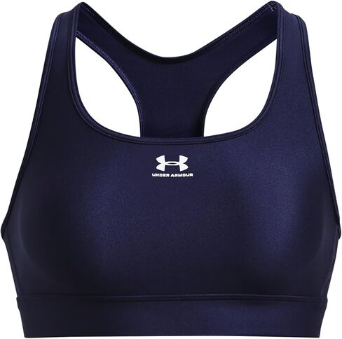 Under Armour HeatGear Armour Mid Padless Womens Sports Bra M White-Black in Kuwait