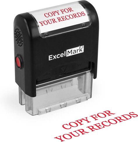 Personal and Confidential - ExcelMark Self-Inking Rubber Stamp - Red Ink in Saudi Arabia