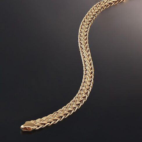 Ross-Simons 18kt Yellow Gold Wheat-Chain Bracelet in Saudi Arabia