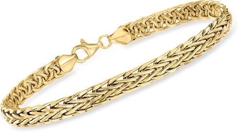 Ross-Simons 18kt Yellow Gold Wheat-Chain Bracelet in Saudi Arabia