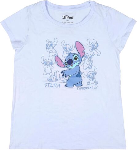 تي شيرت للأطفال بأكمام قصيرة بتصميم Lilo & Stitch Experiment 626 Stitch Design من ديزني للفتيات in Kuwait
