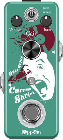 Rowin Vintage Vacuum Bluesy Guitar Effect Pedal - True Bypass, Aluminum Alloy Chassis, Portable in Saudi Arabia