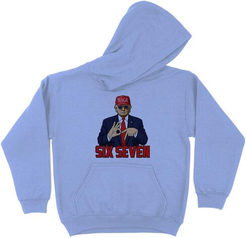 TeesAndTankYou Six Seven Trump Kids Hoodie Sweatshirt Youth in Saudi Arabia