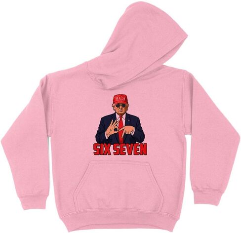TeesAndTankYou Six Seven Trump Kids Hoodie Sweatshirt Youth in Saudi Arabia