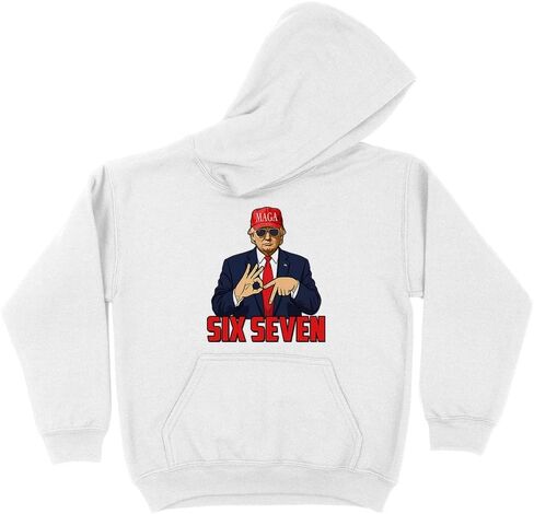 TeesAndTankYou Six Seven Trump Kids Hoodie Sweatshirt Youth in Saudi Arabia