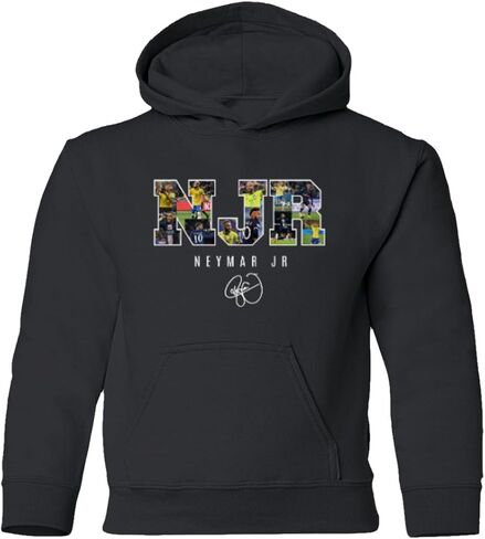 Brazil Soccer Star Football GOAT Neymar Collage Youth Hooded Sweatshirt in Saudi Arabia