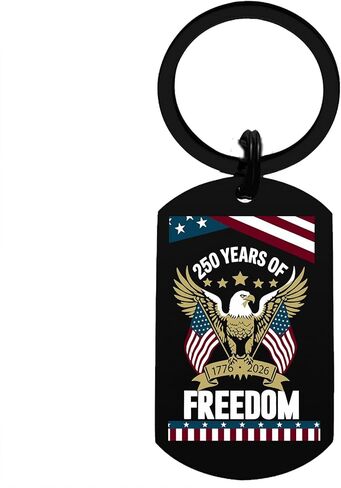 Gezxin 250th Anniversary USA Gifts, 250 Years America Keychain Patriotic Merchandise Flag Banner, 1776-2026 Commemorative in Saudi Arabia