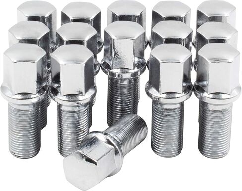 مجموعة أجزاء إكسسوارات العجلات مكونة من 20 مقعد كروي M15x1.25 أسود مع سداسي 17 مم، وطول خيط 28 مم لعجلات ما بعد البيع - يناسب 2019-2021 Mercedes GLE350، GLE450، GLE580 in Kuwait