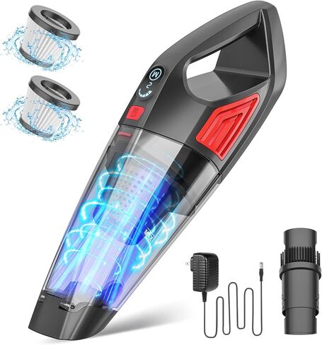 Handheld Vacuum Cordless Cleaner,Powerful Portable and Dust Buster Hand Vcauum Rechargeable with Large-Capacity Battery for CarPetOfficeHome in Saudi Arabia