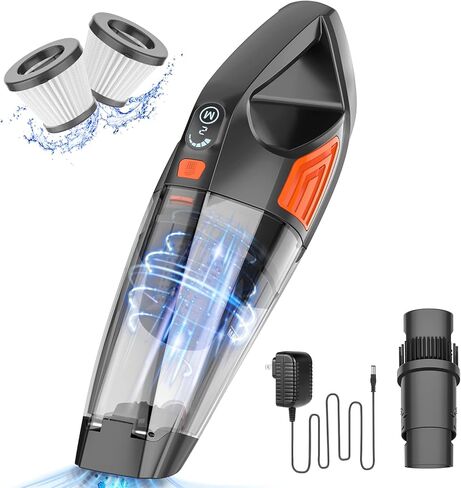 Handheld Vacuum Cordless Cleaner,Powerful Portable and Dust Buster Hand Vcauum Rechargeable with Large-Capacity Battery for CarPetOfficeHome in Saudi Arabia