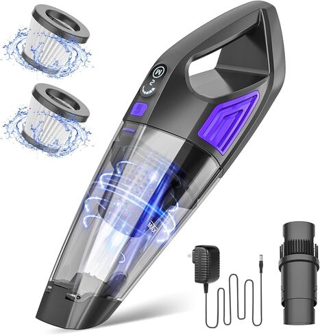 Handheld Vacuum Cordless Cleaner,Powerful Portable and Dust Buster Hand Vcauum Rechargeable with Large-Capacity Battery for CarPetOfficeHome in Saudi Arabia