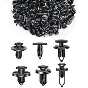 100 PCS Car Bumper Retainer Clips, 6 Type Nylon Fasteners Rivet Replacement Kit, Push-in Screw Bumper Push Rivet Clip with 5 Fastener Removers, Suitable for Many Brands of Vehicles in Saudi Arabia