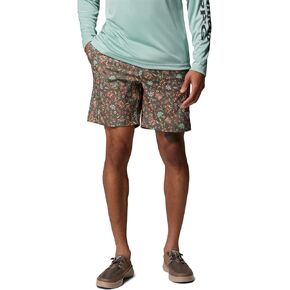 شورت مائي رجالي مطبوع عليه PFG Rambler من كولومبيا، Cypress Baja Bouquet، X-Small x 6 in Kuwait
