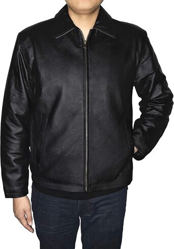 Victory Outfitters Men's Genuine Leather Open Bottom Jacket in Saudi Arabia