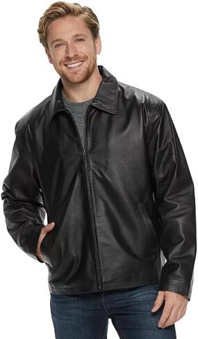 Victory Outfitters Men's Genuine Leather Open Bottom Jacket in Saudi Arabia