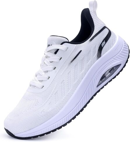 AOV Wide Walking Shoes Women Arch Support Plantar Fasciitis Tennis Sneakers Orthotic Tennis Shoes for Workout Gym Black Size 8 in Saudi Arabia
