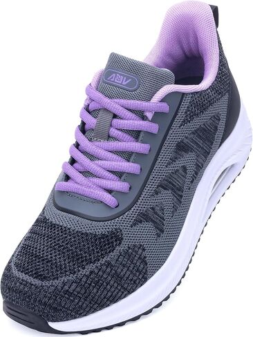 AOV Wide Walking Shoes Women Arch Support Plantar Fasciitis Tennis Sneakers Orthotic Tennis Shoes for Workout Gym Black Size 8 in Saudi Arabia