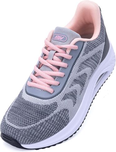 AOV Wide Walking Shoes Women Arch Support Plantar Fasciitis Tennis Sneakers Orthotic Tennis Shoes for Workout Gym Black Size 8 in Saudi Arabia