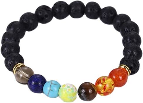 Stylish Bracelet Shiny Colorful Rhinestone Faux Pearl Bracelet Bangle Women Jewelry Birthday Gift - Black Useful in Saudi Arabia