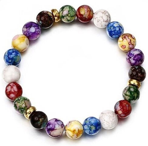 Stylish Bracelet Shiny Colorful Rhinestone Faux Pearl Bracelet Bangle Women Jewelry Birthday Gift - Black Useful in Saudi Arabia