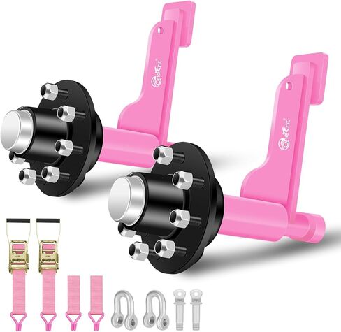 2Pack Shipping Container Wheels 6-Lug Wheels kit|Shipping Container Axles with Ratchet Tie Down-moves 20ft.-40ft. Shipping Container |Shipping container accessories in Saudi Arabia