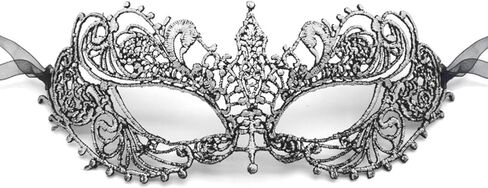 قناع تنكر نسائي من MYMENU قناع تنكر فاخر من الدانتيل البندقية للهالوين أقنعة تنكرية للحفلات أزياء تنكرية ماردي غرا in Kuwait