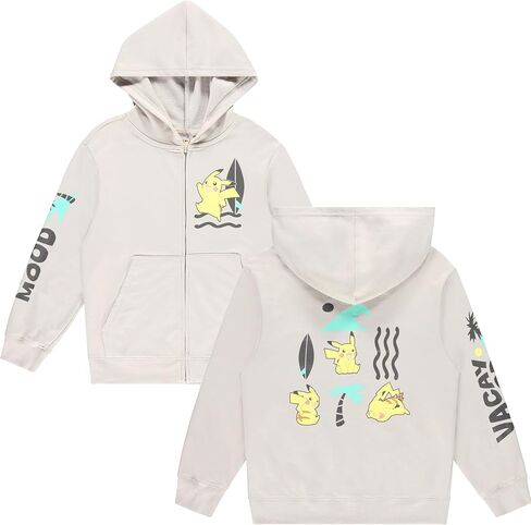 Mad Engine Pokemon Boys Pikachu Zip-Up Fleece Hoodie- Pokemon for Little and Big Boys Sizes XS-XL in Saudi Arabia