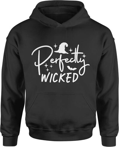 سترة بغطاء رأس بمقاس شبابي من Perfectly Wicked Witchy Halloween، صوف ناعم، تصميم جرافيك in Saudi Arabia