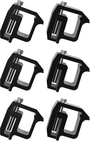 iFJF Mounting Clamps Truck Caps Camper Shell Clamps Replacement for Chevy Silverado Sierra Dodge Ram 1500 2500 3500 F150 F250 Titan Tundra 6 Pack Silver in Kuwait