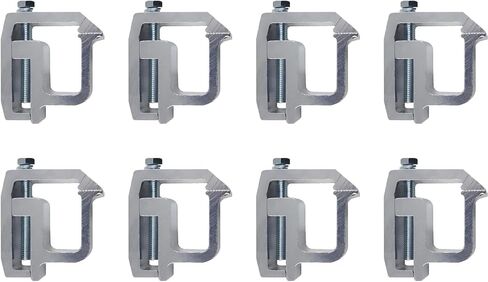iFJF Mounting Clamps Truck Caps Camper Shell Clamps Replacement for Chevy Silverado Sierra Dodge Ram 1500 2500 3500 F150 F250 Titan Tundra 6 Pack Silver in Kuwait