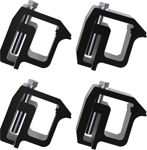 iFJF Mounting Clamps Truck Caps Camper Shell Clamps Replacement for Chevy Silverado Sierra Dodge Ram 1500 2500 3500 F150 F250 Titan Tundra 6 Pack Silver in Kuwait