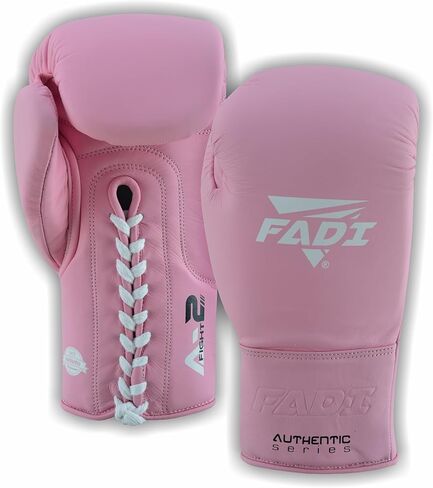 سلسلة أصلية A2 للجنسين Pro Lace -Up Boxing Gloves - جلد البقر الأصلي | الأمثل للملاكمة ، MMA ، Muay Thai ، Kickboxing ، التدريب على فنون القتال والدوران in Kuwait