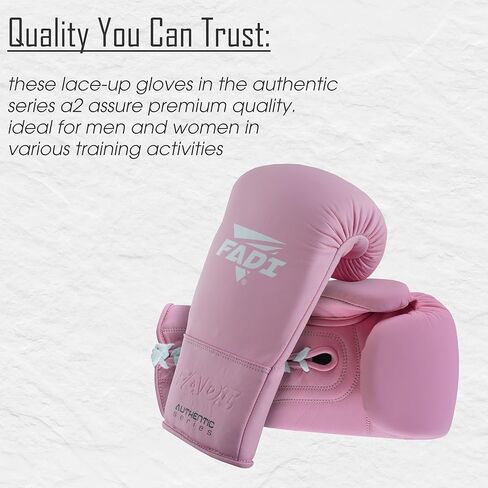 سلسلة أصلية A2 للجنسين Pro Lace -Up Boxing Gloves - جلد البقر الأصلي | الأمثل للملاكمة ، MMA ، Muay Thai ، Kickboxing ، التدريب على فنون القتال والدوران in Kuwait