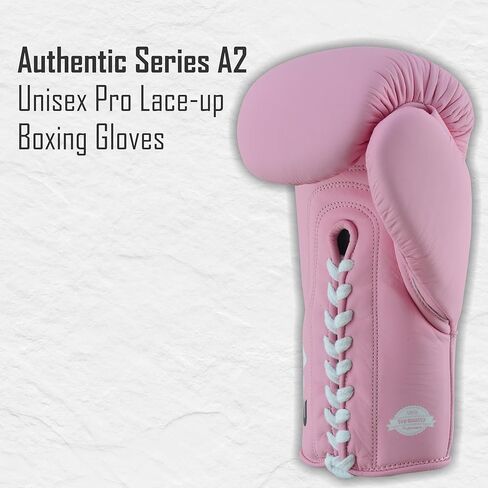 سلسلة أصلية A2 للجنسين Pro Lace -Up Boxing Gloves - جلد البقر الأصلي | الأمثل للملاكمة ، MMA ، Muay Thai ، Kickboxing ، التدريب على فنون القتال والدوران in Kuwait