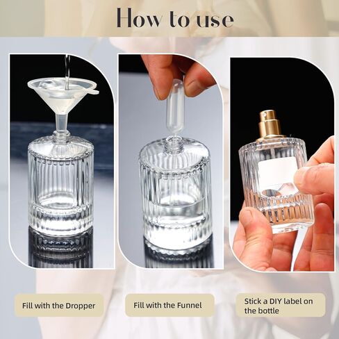 عبوة واحدة من زجاجات رذاذ العطور الفارغة، زجاجة رذاذ زجاجية مضلعة سعة 50 مل للرجال والنساء، رذاذ عطر قابل لإعادة الملء أثناء السفر لموزع العينات وديكور المنزل، غطاء أبيض in Kuwait