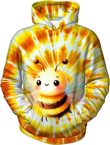 سويت شيرت بغطاء للرأس للأطفال من عمر 6 إلى 16 سنة للأطفال من الهيبيز بأكمام طويلة ومطبوع عليه ملابس in Kuwait