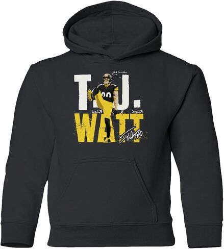 سويت شيرت بقلنسوة للاعب نجم كرة القدم Linebacker Pittsburgh Watt Youth in Kuwait