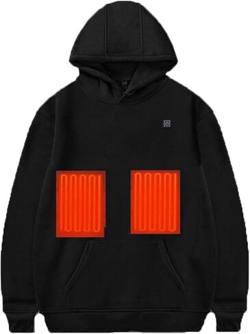 Heated Sweatshirt for Men Women Warm Sweatshirts Heated Jackets Unisex USB Electric Pullover Heating Pockets in Saudi Arabia