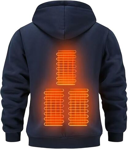 Heated Sweatshirt for Men Women Warm Sweatshirts Heated Jackets Unisex USB Electric Pullover Heating Pockets in Saudi Arabia