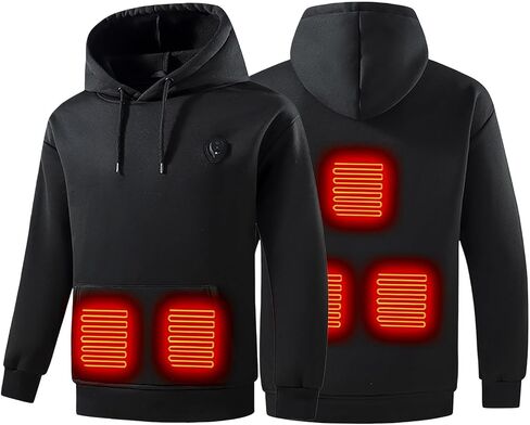 Heated Sweatshirt for Men Women Warm Sweatshirts Heated Jackets Unisex USB Electric Pullover Heating Pockets in Saudi Arabia