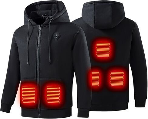 Heated Sweatshirt for Men Women Warm Sweatshirts Heated Jackets Unisex USB Electric Pullover Heating Pockets in Saudi Arabia
