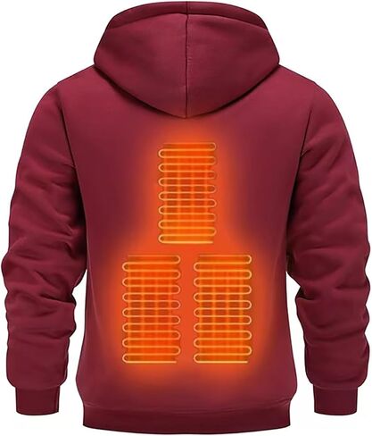 Heated Sweatshirt for Men Women Warm Sweatshirts Heated Jackets Unisex USB Electric Pullover Heating Pockets in Saudi Arabia