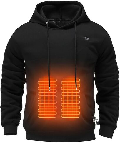 Heated Sweatshirt for Men Women Warm Sweatshirts Heated Jackets Unisex USB Electric Pullover Heating Pockets in Saudi Arabia